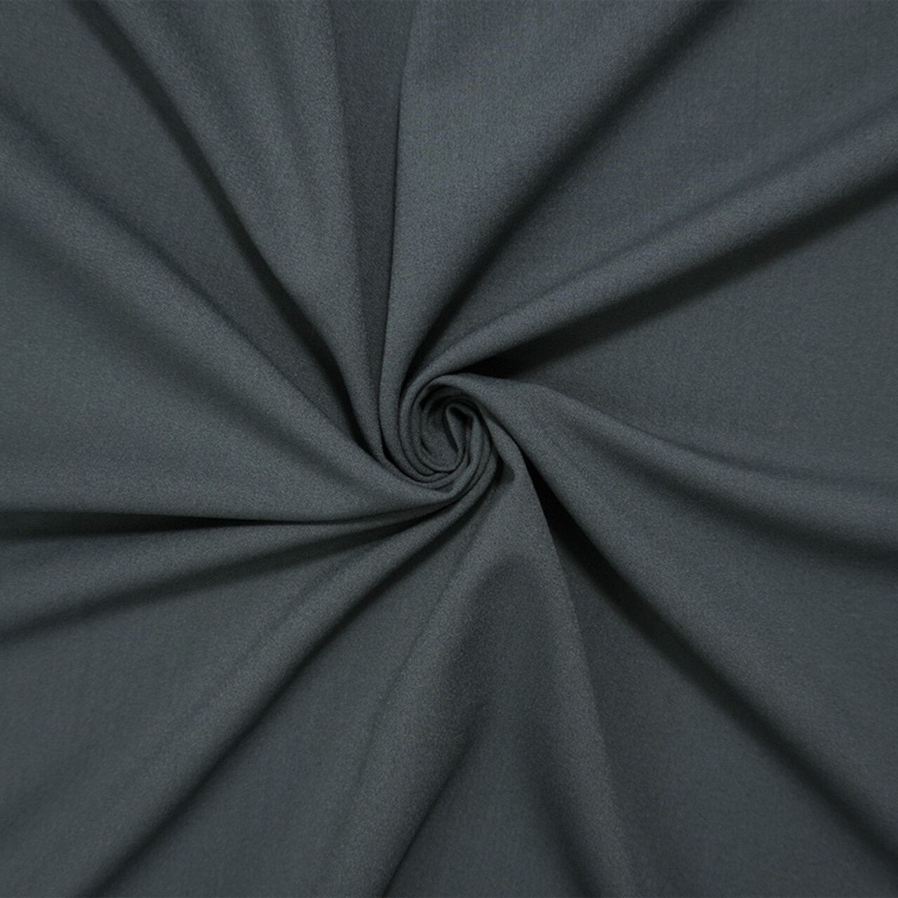 Deep Gray Poly Rayon Spandex Stretch Solid Woven Suiting Fabric By the Yard